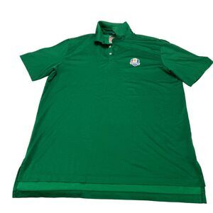 Polo Ralph Lauren Polo Shirt Men's Large Green Golf Performance Ryder Cup 2016